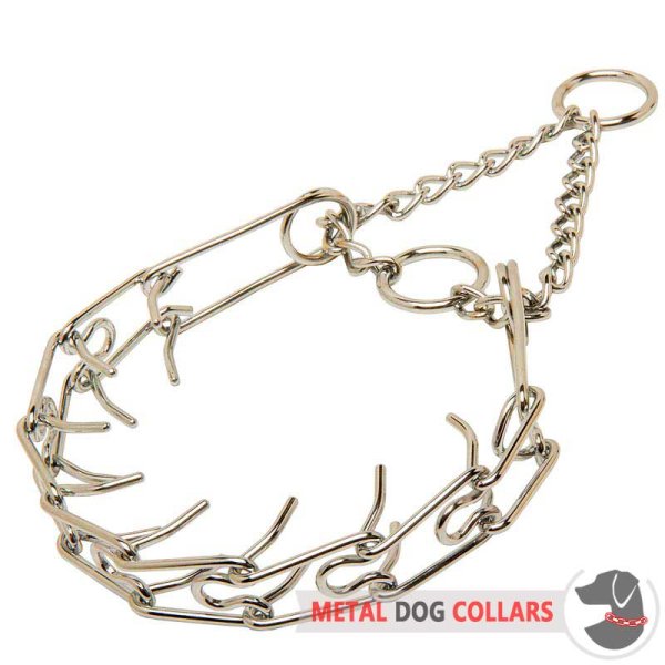 Pinch hond halsband- 1/10 inch (2.3 mm) prong's diameter