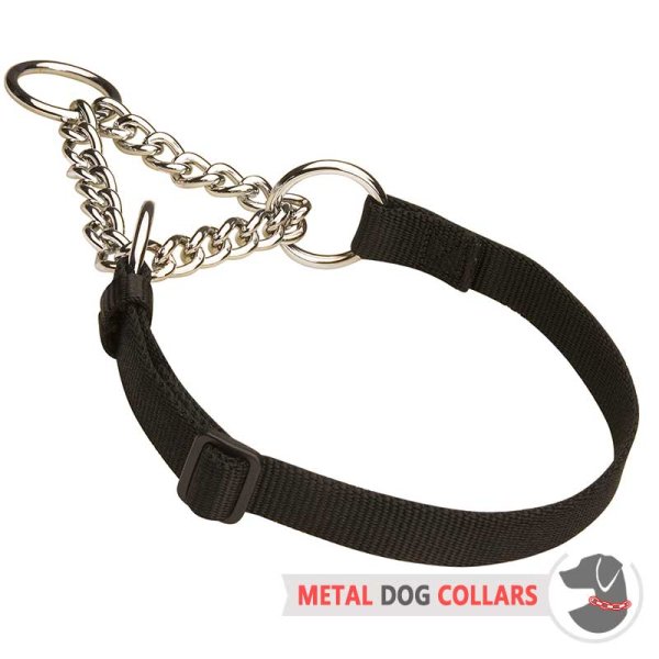 "Synthetic Friend" Nylon en Ketting Hond Halsband