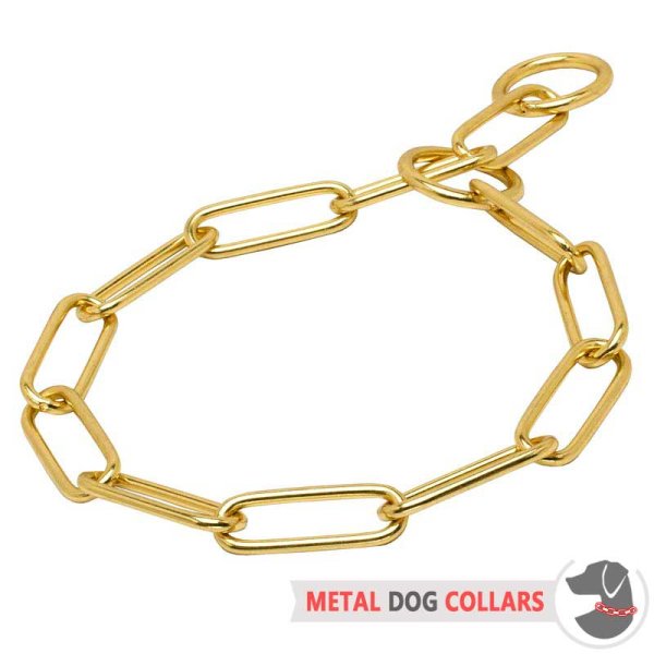 Vacht saver chain hond halsband gemaakt van messing