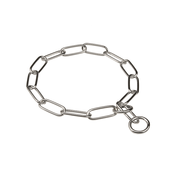 "Fur Paparazzi" 4 mm Vacht Saver Hond Halsband met Verchromen