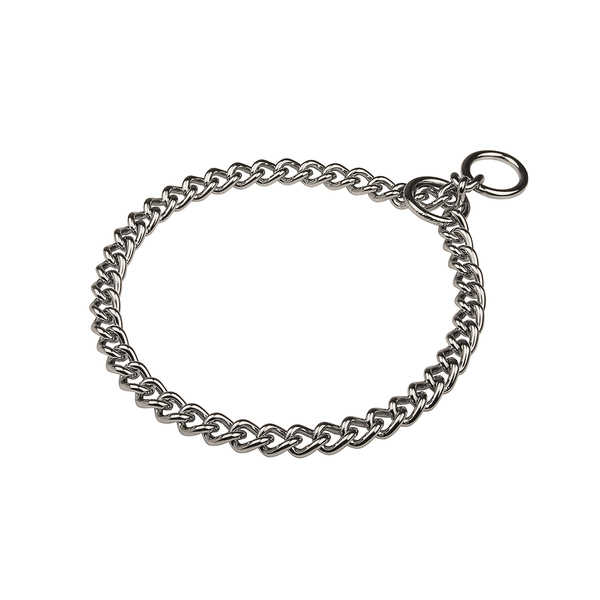 "Great Hugger" XL Hond Choke Halsband of 4 mm Verchroomde Draad