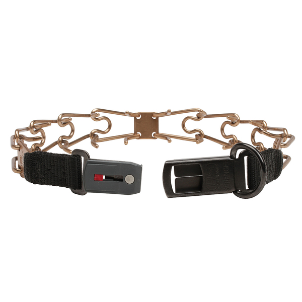 "Shiny Holder" Herm Sprenger 3.25 mm Curogan Hond Prikband Halsband met Quick Release