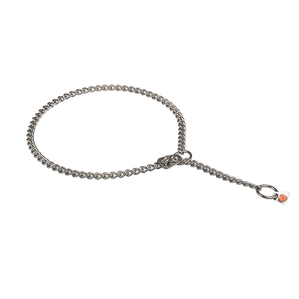 "Mr. Amazing" Roestvrij Staal Chain Hond Halsband met Gesp Aanpassing, 2.5 mm - Klik op Afbeelding om te sluiten