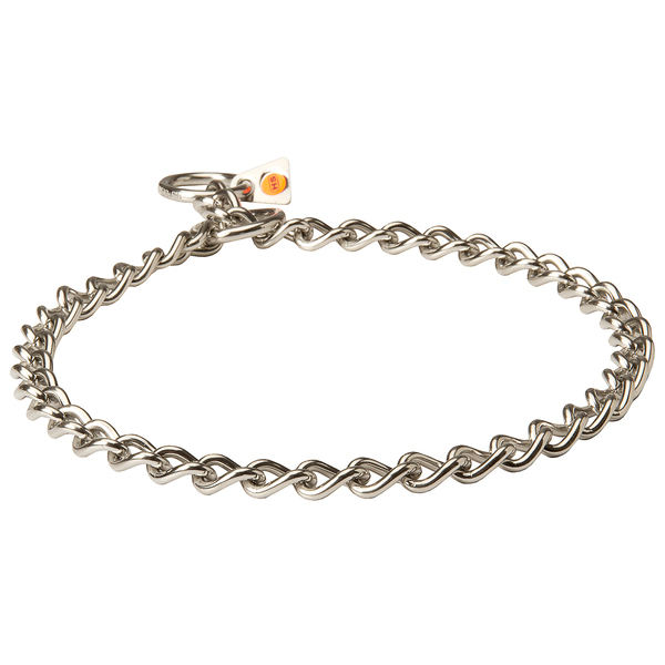 "No Issues" 3 mm Roestvrij Staal Honden Slipketting Halsband voor Kortharige Honden