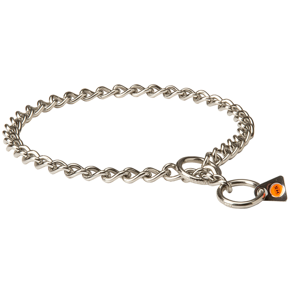 "No Issues" 3 mm Roestvrij Staal Honden Slipketting Halsband voor Kortharige Honden