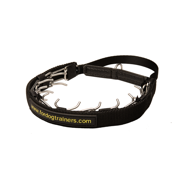 "Mr. Handy" 3.25 mm Roestvrij Staal Prikband Hond Halsband met Grijp Handvat